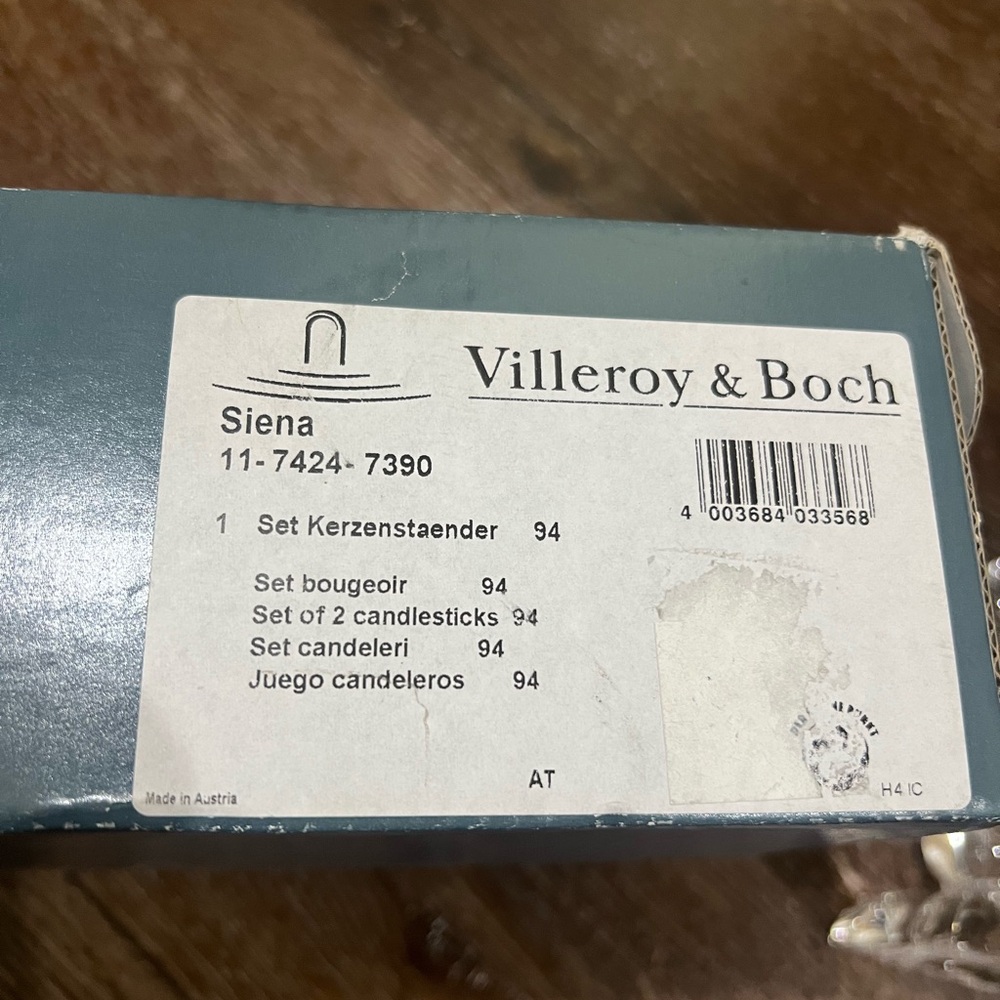 Villeroy & Boch Crystal Candle Holders - Picture 5 of 12
